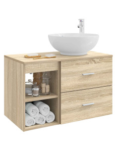 Set di mobili per il bagno 2 pcs Rovere Sonoma 2