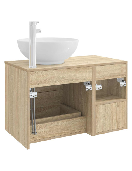 Set di mobili per il bagno 2 pcs Rovere Sonoma