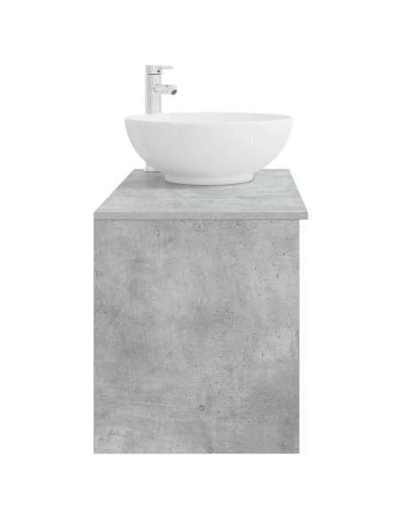 Set di mobili per il bagno 2 pcs Grigio Cemento