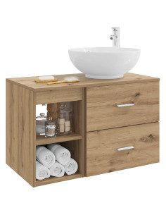 Set di mobili per il bagno 2 pcs Rovere Artigianale 2
