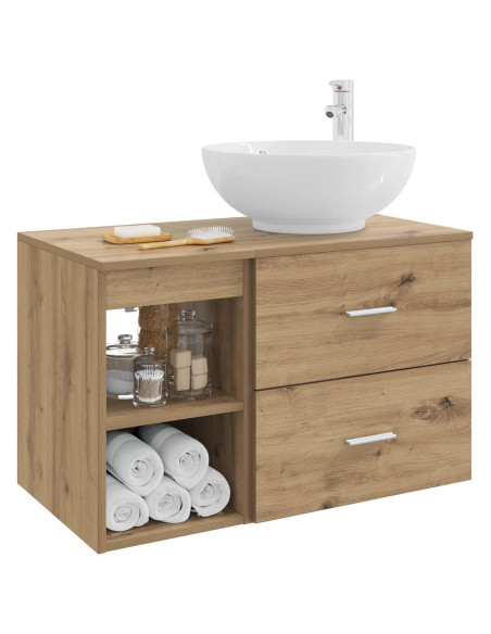 Set di mobili per il bagno 2 pcs Rovere Artigianale