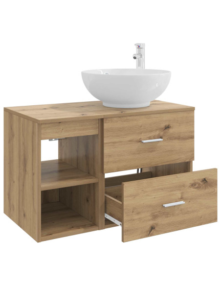 Set di mobili per il bagno 2 pcs Rovere Artigianale