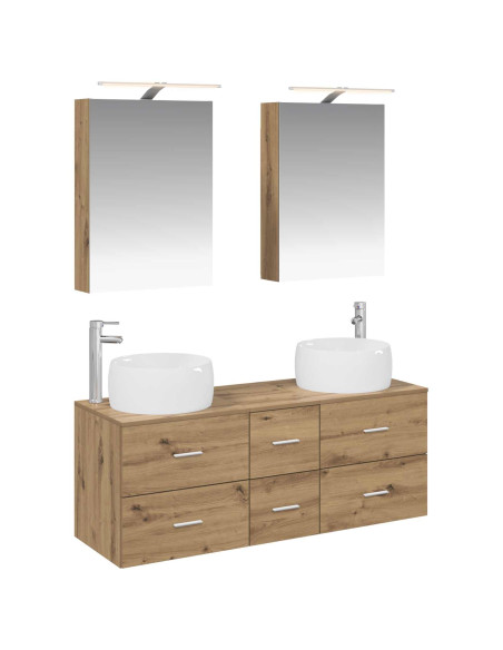 Set di mobili per il bagno 5 pcs Rovere Artigianale