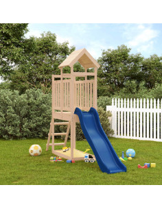 Set da Gioco da Esterno in Legno Massello di Pino
