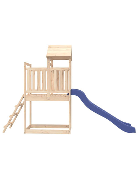 Set da Gioco da Esterno in Legno Massello di Pino
