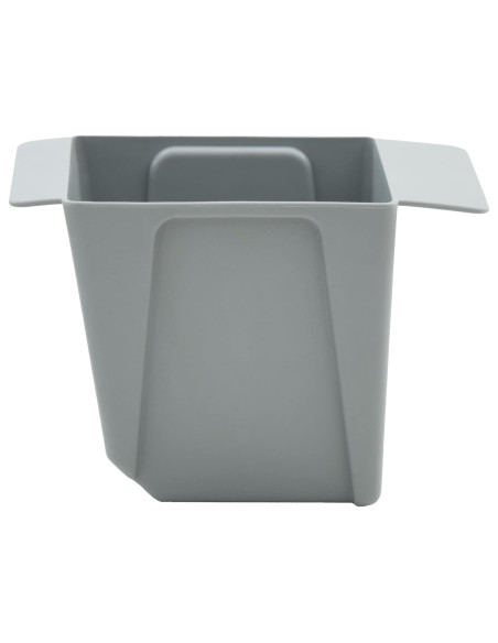 Fioriere per Euro pallet 12 pcs Grigio Chiaro 14 x 9 x 9,5 cm