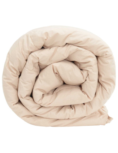 Piumino Letto Estivo Beige 155 x 200 cm 100% Kapok Naturale