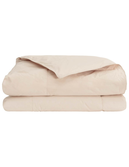 Piumino Letto Estivo Beige 135 x 220 cm 100% Kapok Naturale