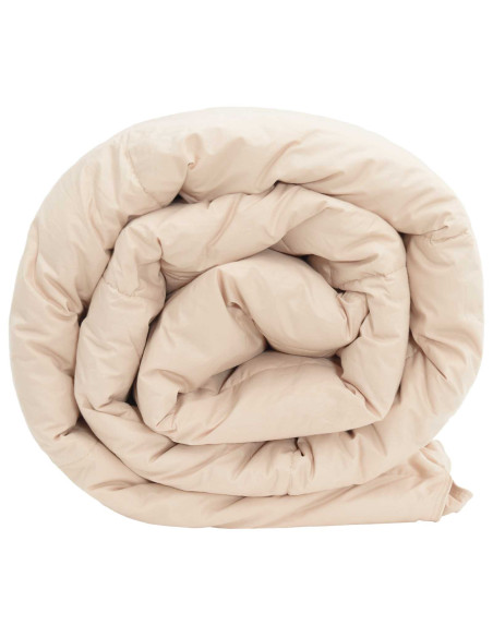 Piumino Letto Estivo Beige 220 x 240 cm 100% Kapok Naturale