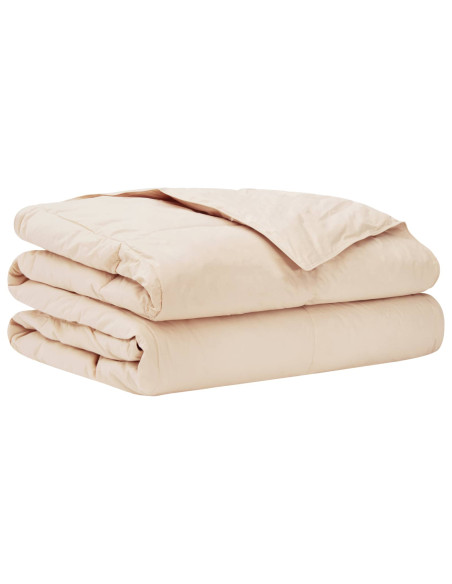 Piumino Letto Estivo Beige 220 x 260 cm 100% Kapok Naturale