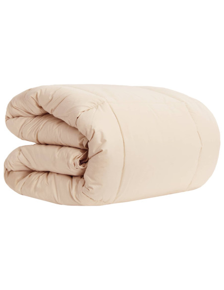 Piumino Letto Estivo Beige 220 x 260 cm 100% Kapok Naturale