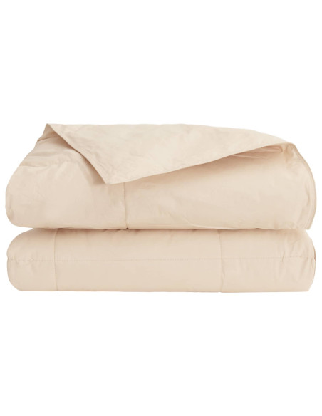 Piumino Letto Estivo Beige 220 x 260 cm 100% Kapok Naturale