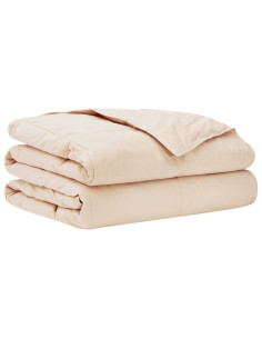 Piumino Letto Estivo Beige 240 x 260 cm 100% Kapok Naturale 2