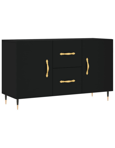 Credenza Nera 100x36x60 cm in Legno Multistrato