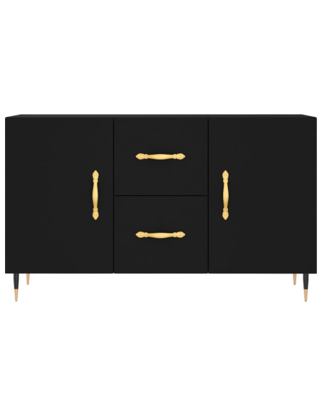 Credenza Nera 100x36x60 cm in Legno Multistrato