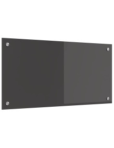 Schienale da cucina Grigio scuro 80 x 40 cm vetro temperato