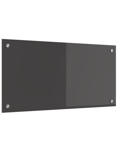 Schienale da cucina Grigio scuro 80 x 40 cm vetro temperato