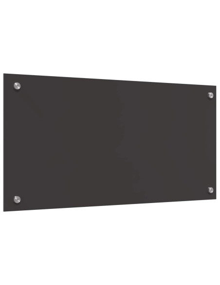 Schienale da cucina Grigio scuro 80 x 40 cm vetro temperato