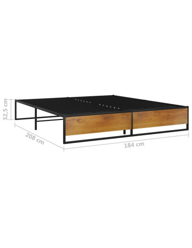 Giroletto Nero in Metallo 180x200 cm