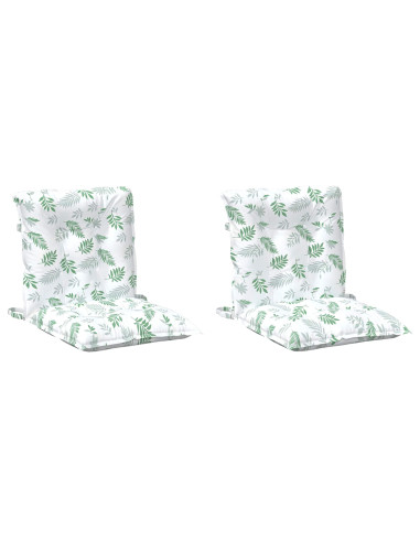 Cuscino da Esterno 2 pcs Motivo a foglie fini 100 x 50 x 7 cm