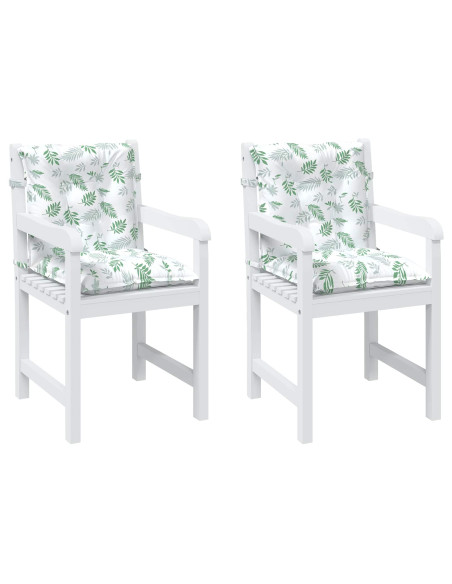 Cuscino da Esterno 2 pcs Motivo a foglie fini 100 x 50 x 7 cm