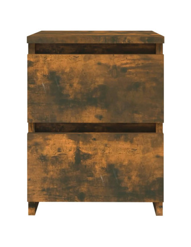 Comodino in rovere affumicato 30x30x40 cm in Legno Multistrato