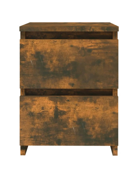 Comodino in rovere affumicato 30x30x40 cm in Legno Multistrato