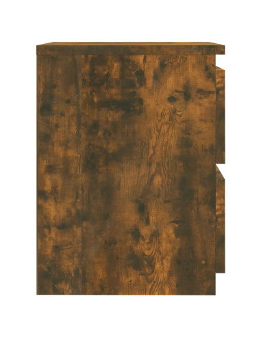 Comodino in rovere affumicato 30x30x40 cm in Legno Multistrato