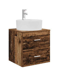 Mobile Lavabo da Parete Legno antico 49,5 x 44,5 x 65 cm