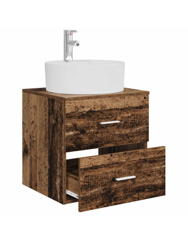 Mobile Lavabo da Parete Legno antico 49,5 x 44,5 x 65 cm