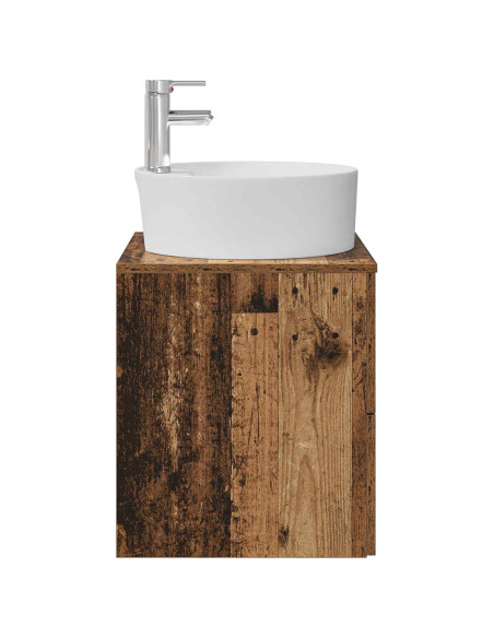 Mobile Lavabo da Parete Legno antico 49,5 x 44,5 x 65 cm