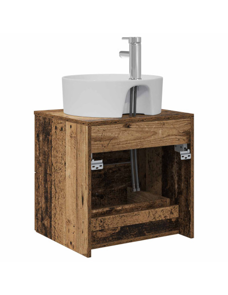 Mobile Lavabo da Parete Legno antico 49,5 x 44,5 x 65 cm