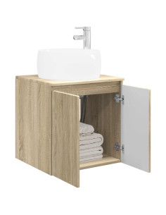 Mobile Lavabo da Parete Rovere Sonoma 49,5 x 44,5 x 66 cm 2