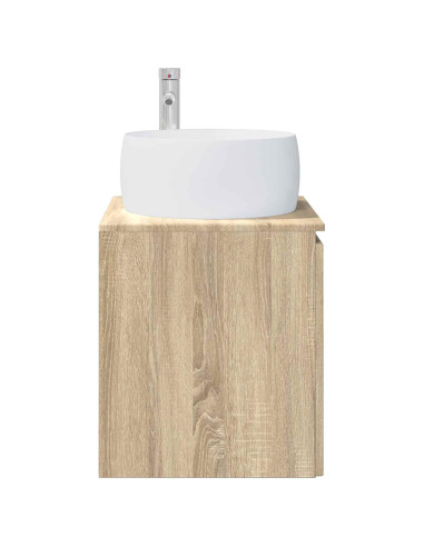 Mobile Lavabo da Parete Rovere Sonoma 49,5 x 44,5 x 66 cm