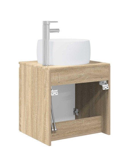 Mobile Lavabo da Parete Rovere Sonoma 49,5 x 44,5 x 66 cm
