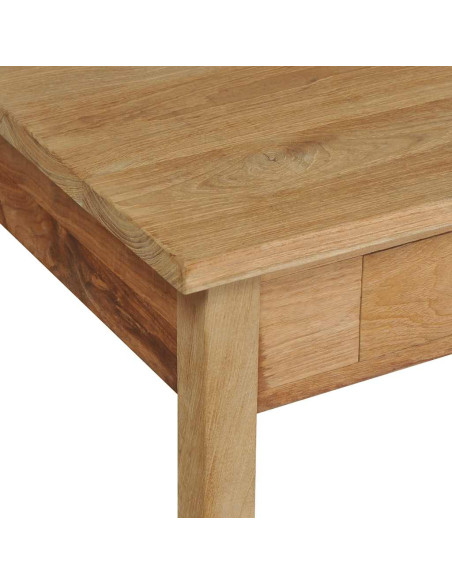 Tavolino da Salotto in Legno Massello di Teak 100x60x35 cm