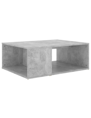 Tavolino da Salotto Grigio Cemento 90x67x33cm Legno Multistrato