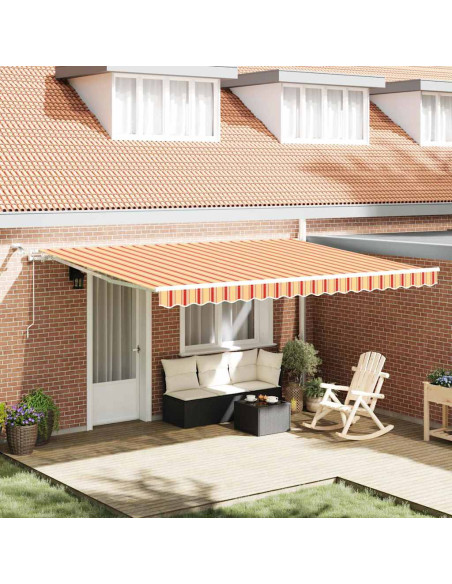 Tessuto per Tenda Giallo e Arancione 450 × 350 cm Poliestere