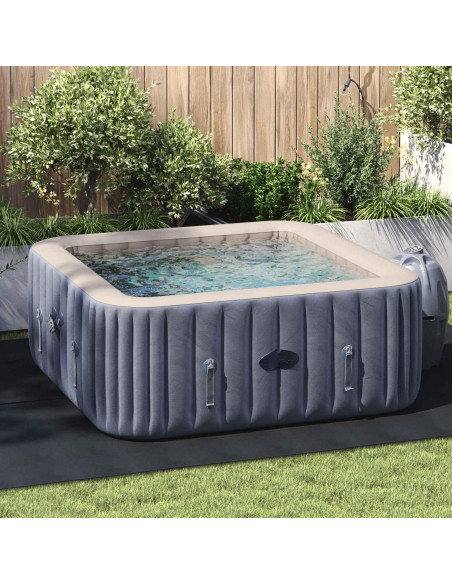 Telo per Fondo Piscina Regolabile Nero 300 x 220 x 0,1 cm