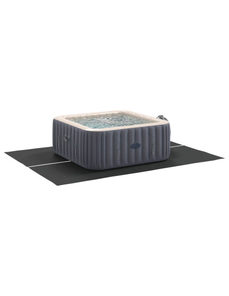 Telo per Fondo Piscina Regolabile Nero 300 x 220 x 0,1 cm