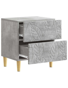 Comodino Grigio Cemento 43 x 34,5 x 48 cm Legno ingegnerizzato 2
