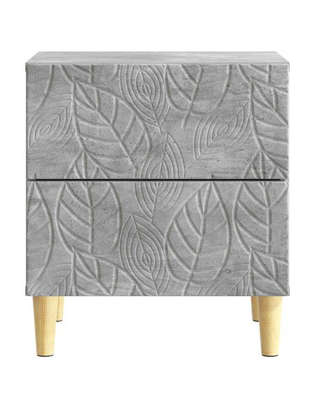 Comodino Grigio Cemento 43 x 34,5 x 48 cm Legno ingegnerizzato