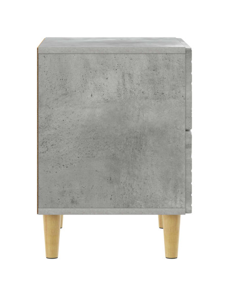 Comodino Grigio Cemento 43 x 34,5 x 48 cm Legno ingegnerizzato