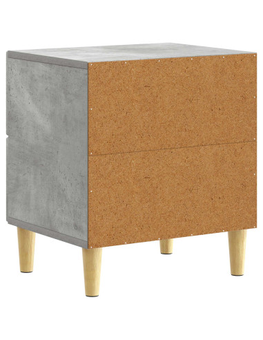 Comodino Grigio Cemento 43 x 34,5 x 48 cm Legno ingegnerizzato