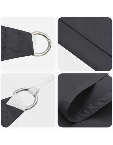 Vela da ombra solare Oxford rivestito in PU