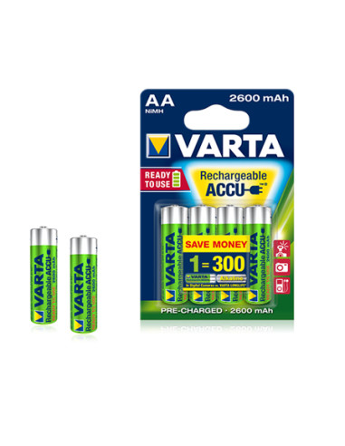 BATTERIA STILO AA RICARICABILE 2600MAH CONF.BLISTER 4PZ