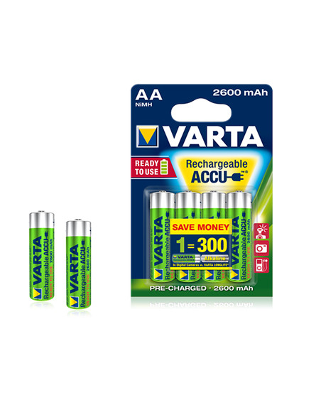 BATTERIA STILO AA RICARICABILE 2600MAH CONF.BLISTER 4PZ