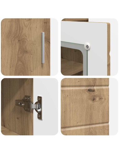 Armadio in Legno Rovere artigianale 88,5 x 30,5 x 73 cm