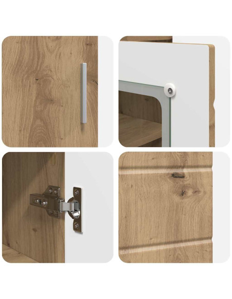 Armadio in Legno Rovere artigianale 88,5 x 30,5 x 73 cm