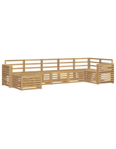 Set di divani da esterno 7 pcs Bianco 2